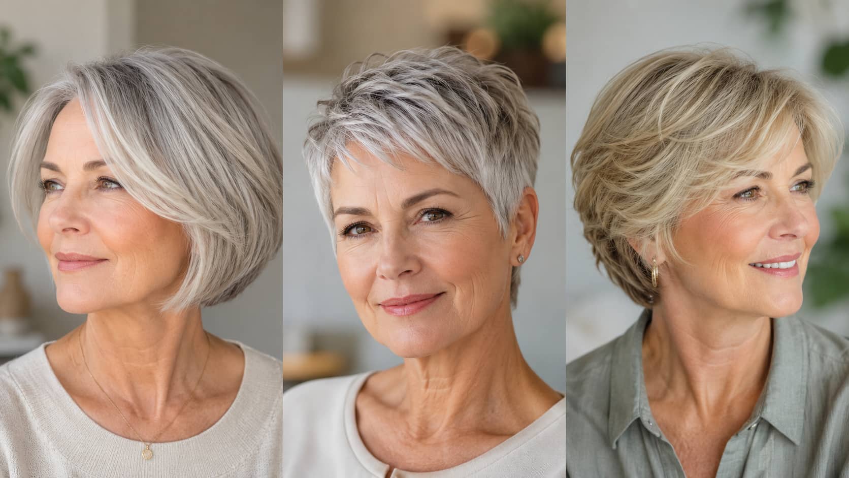 Low Maintenance Hairstyles for 60 Year Old Woman with Fine Hair